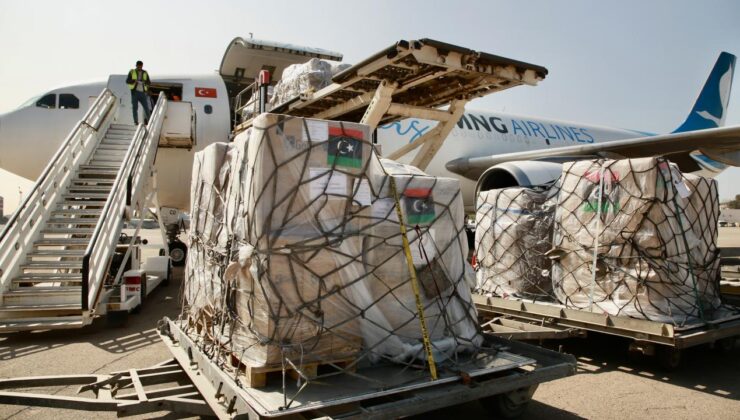 Sel felaketinin yaşandığı Libya’ya 70’ten fazla yardım uçağı ulaştı